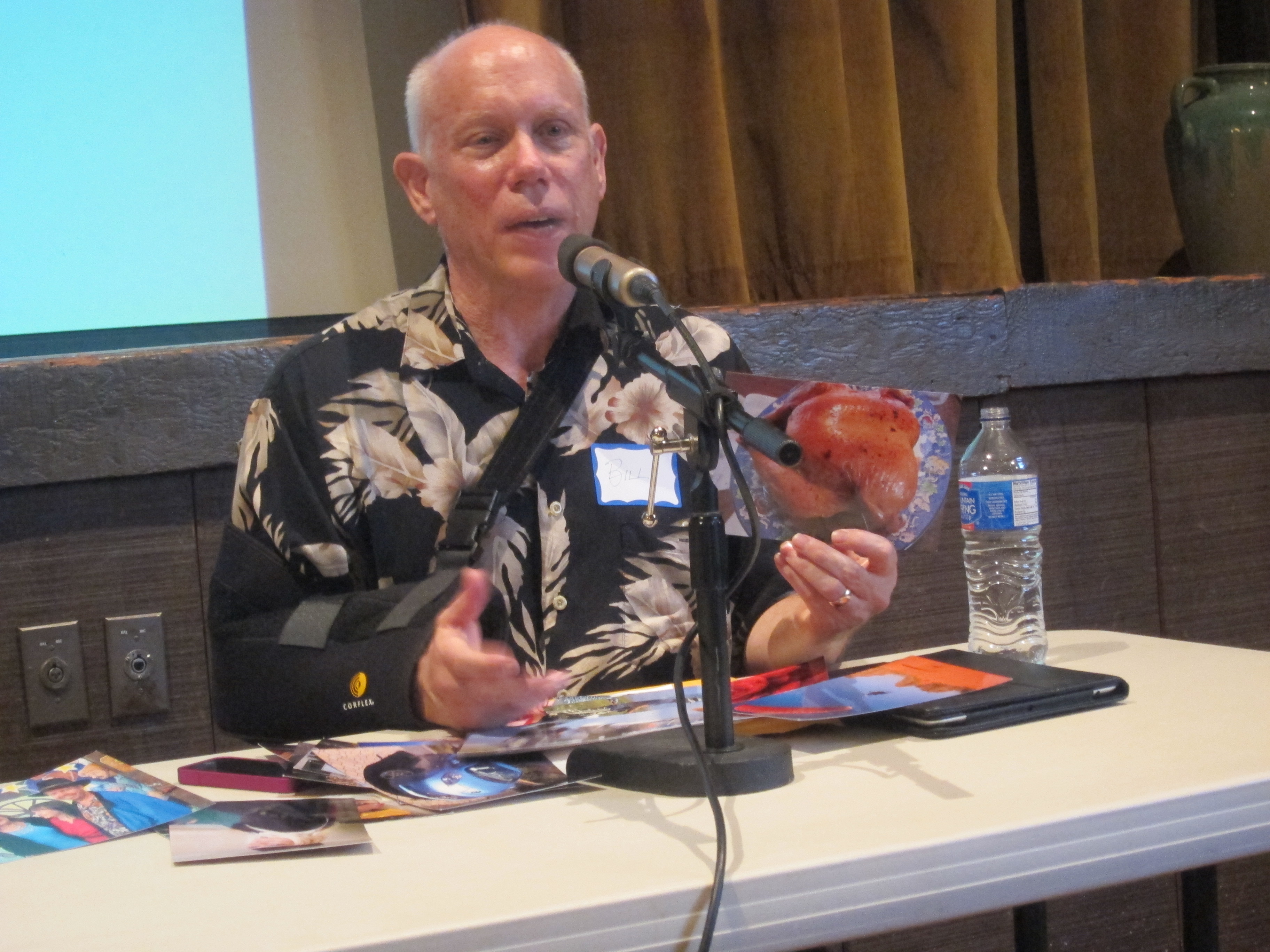 Bill Atkinson at a later HyperCard anniversary event.